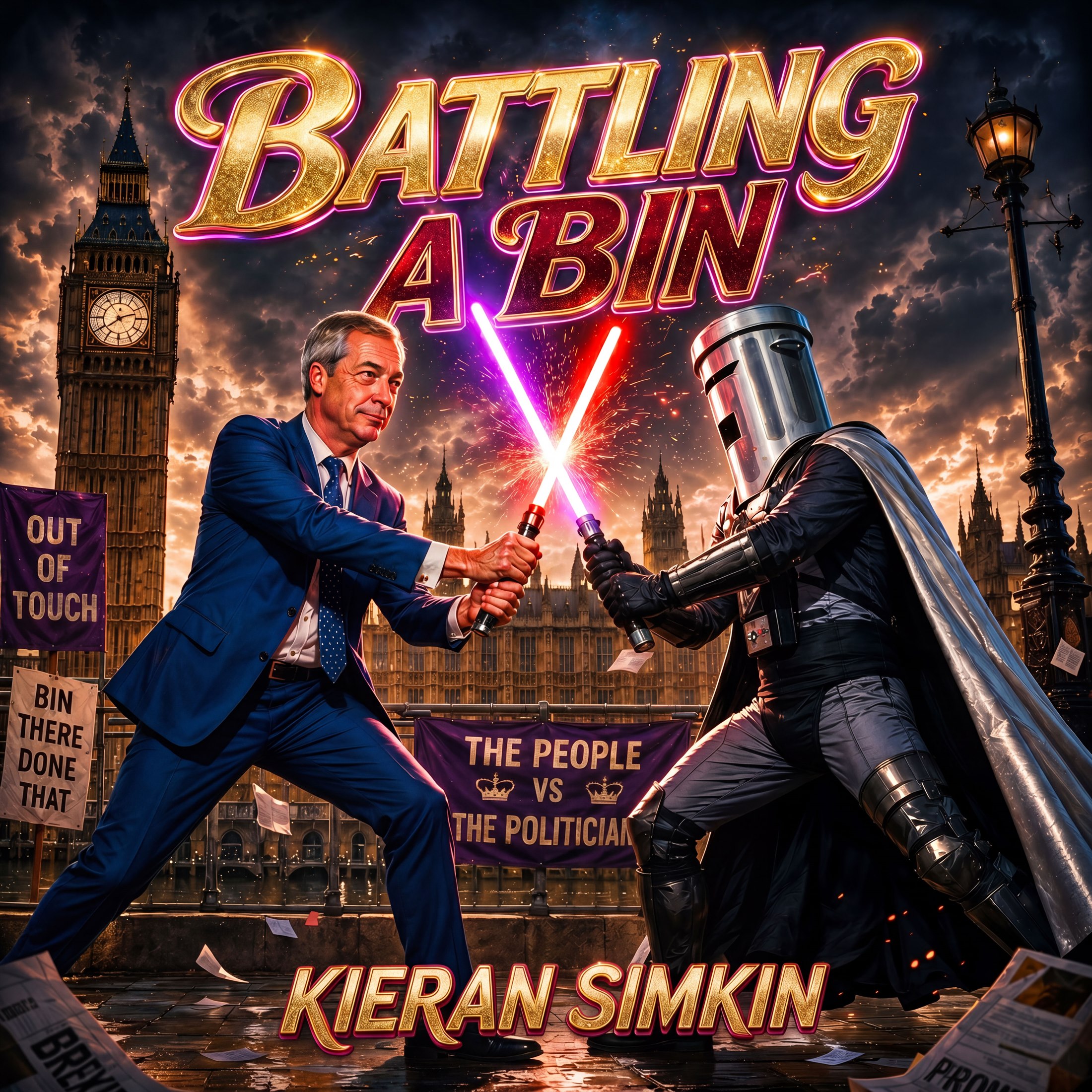 Battling a Bin (Nigel Farage Vs Count BinFace) cover artwork